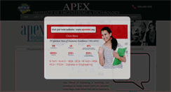 Desktop Screenshot of apexcollege.in