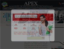 Tablet Screenshot of apexcollege.in